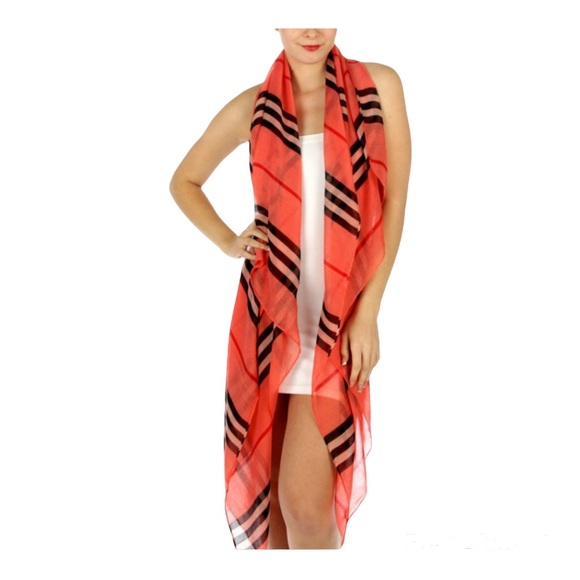 Classic stripes scarf Beige - Picture 3 of 4